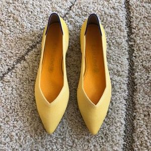 Rothy's Point Flat Shoe *NIB* Size 10 Sunshine